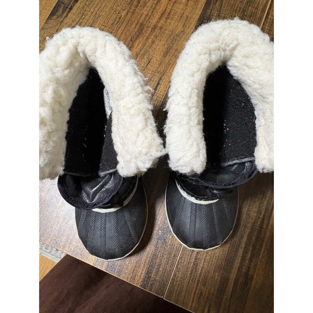Sorel Toddler Snow Commander Winter Boots Black Waterproof Size 10 Kids C10 - Picture 6 of 7